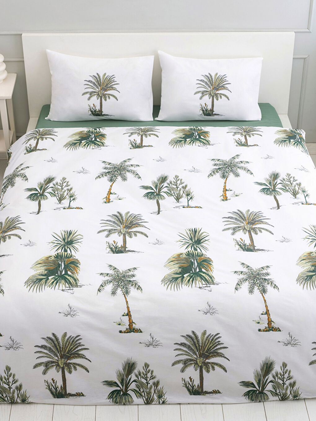 LCW HOME Doppelseitiges Doppelbettwäsche-Set aus Baumwolle mit Muster -S2FQ75Z8-F9C