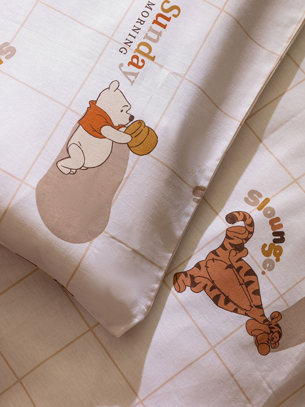 Karışık Winnie the Pooh Lisanslı Desenli Dokuma Kız Bebek Nevresim Takımı-5