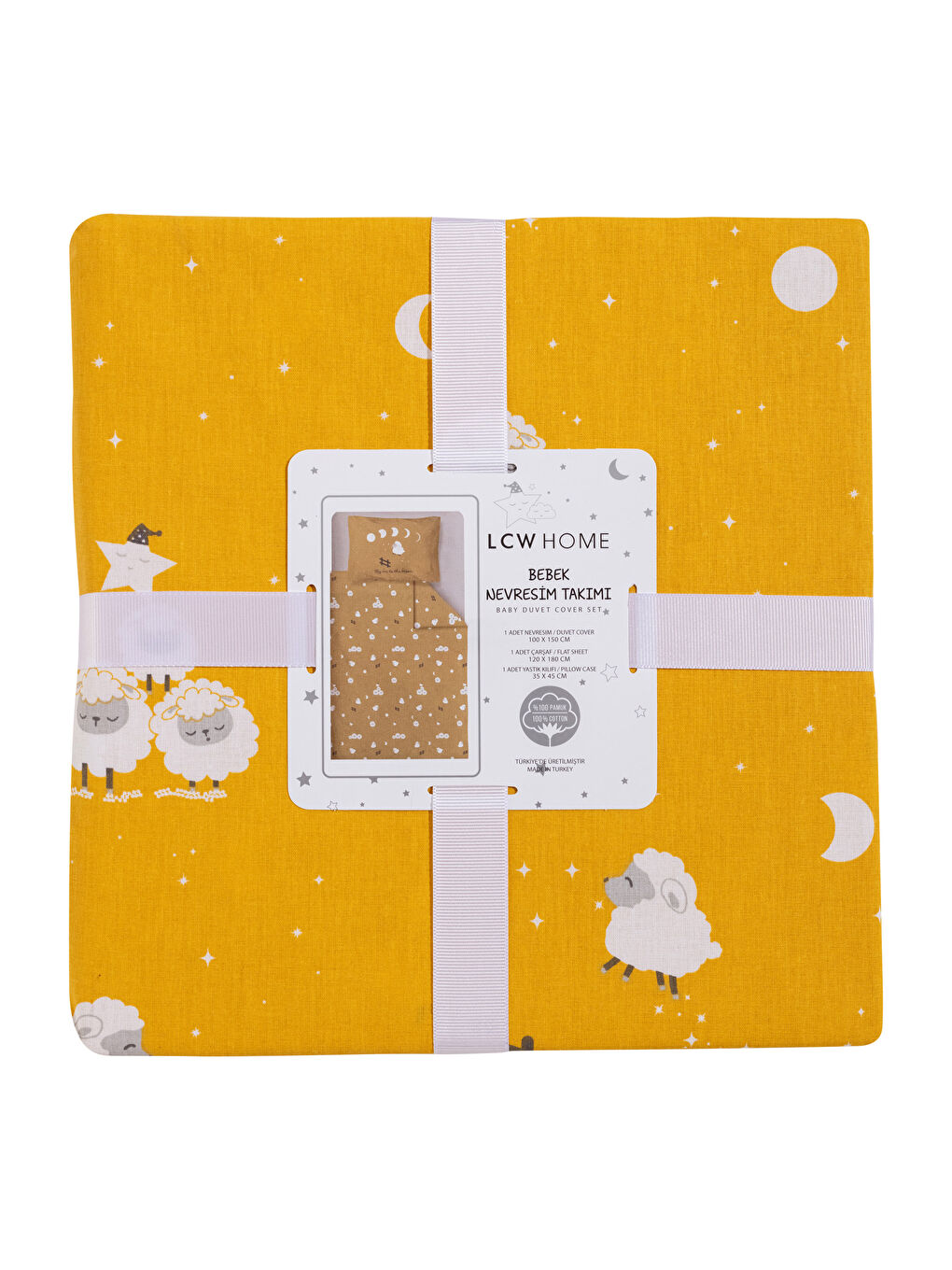 Karışık Desenli Pamuklu Bebek Nevresim Takımı-7