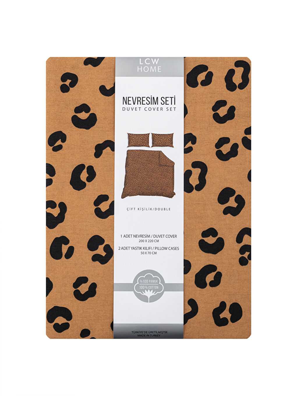 Double Cotton Leopard Pattern Duvet Cover and Pillowcase-6