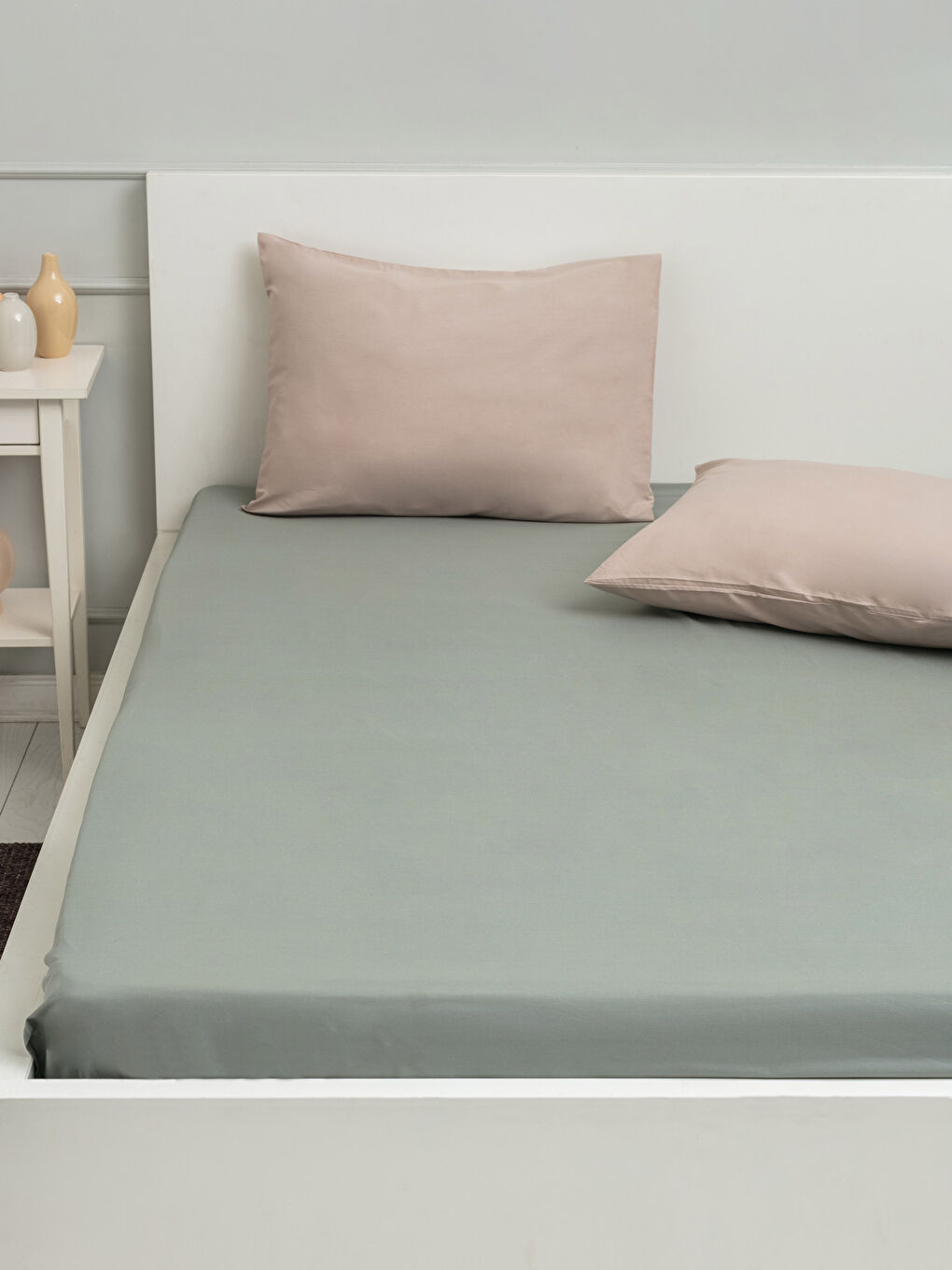 LCW HOME شرشف سرير مزدوج مطاطي 160x200x30 سم -S2FR11Z8-GNZ