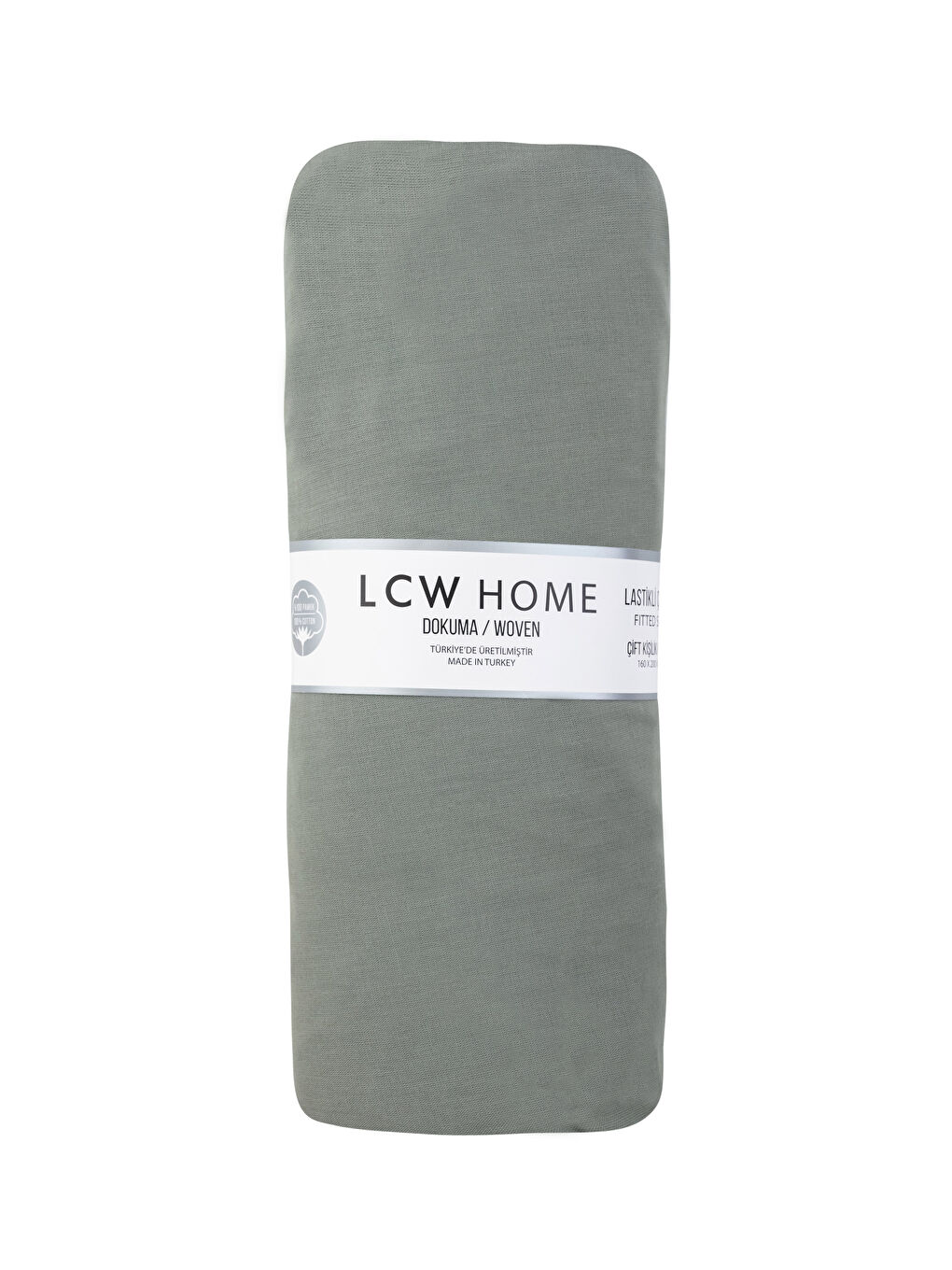 LCW HOME شرشف سرير مزدوج مطاطي 160x200x30 سم -S2FR11Z8-GNZ