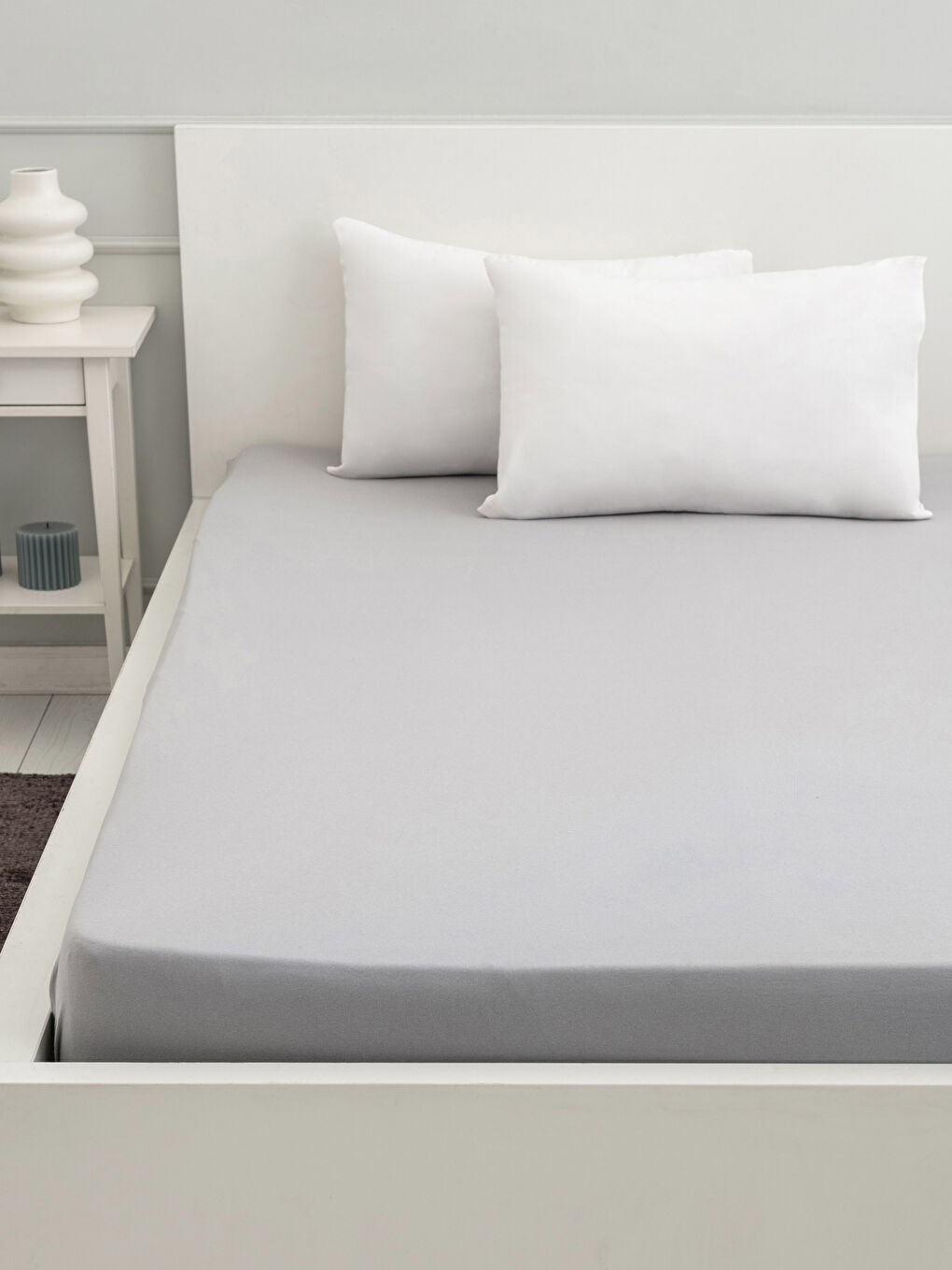 ملاية سرير قطن مطاط استك مزدوجة 160x200x30 سم