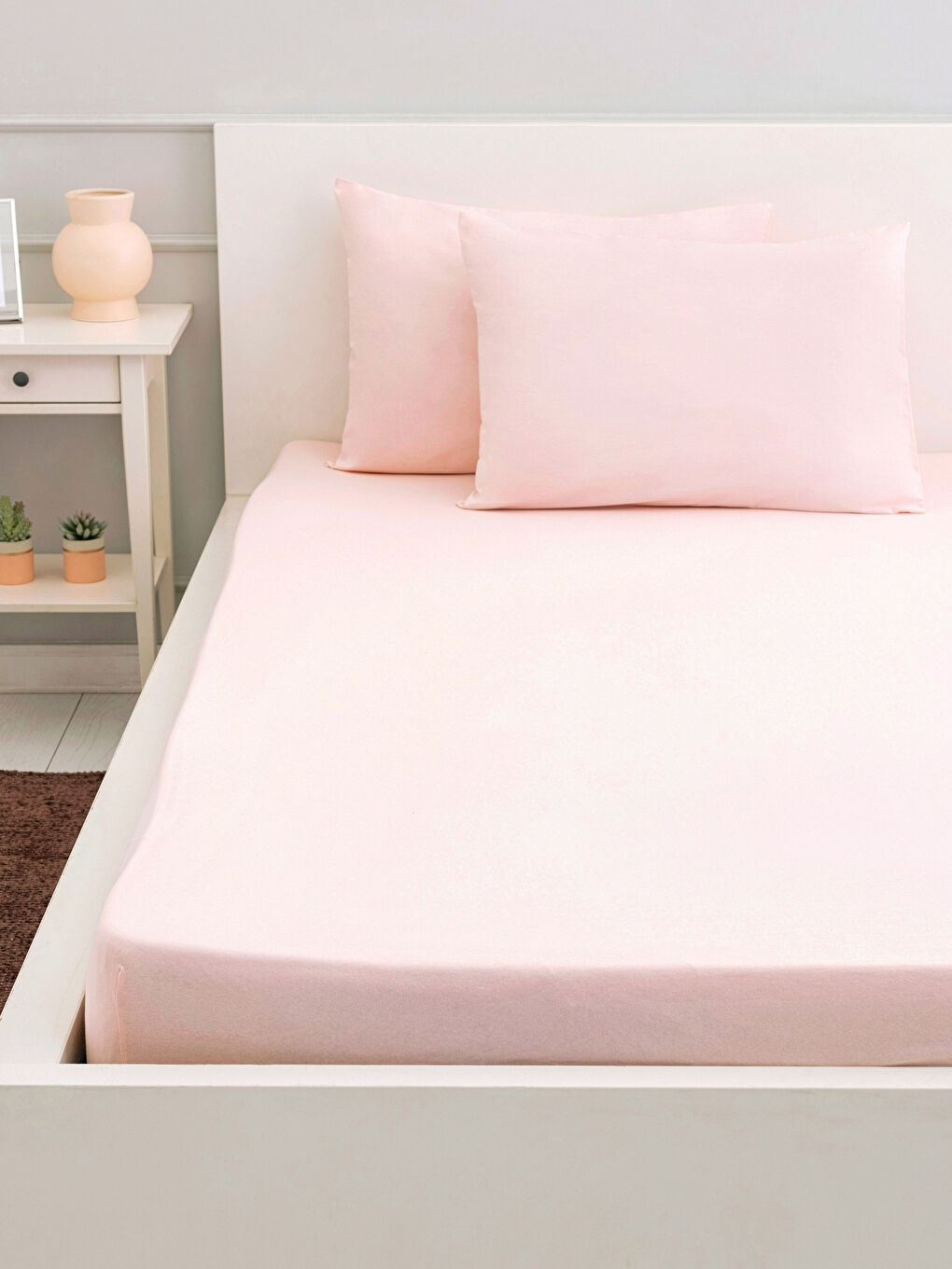 ملاية سرير قطن مطاط استك مزدوجة 160x200x30 سم