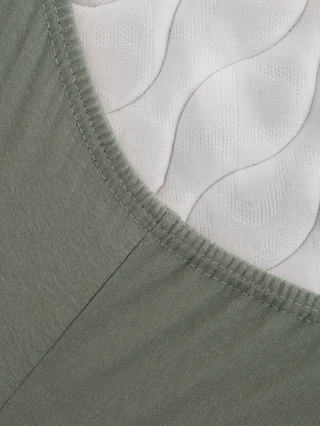 ملاية سرير قطن مطاط استك مزدوجة 160x200x30 سم-2