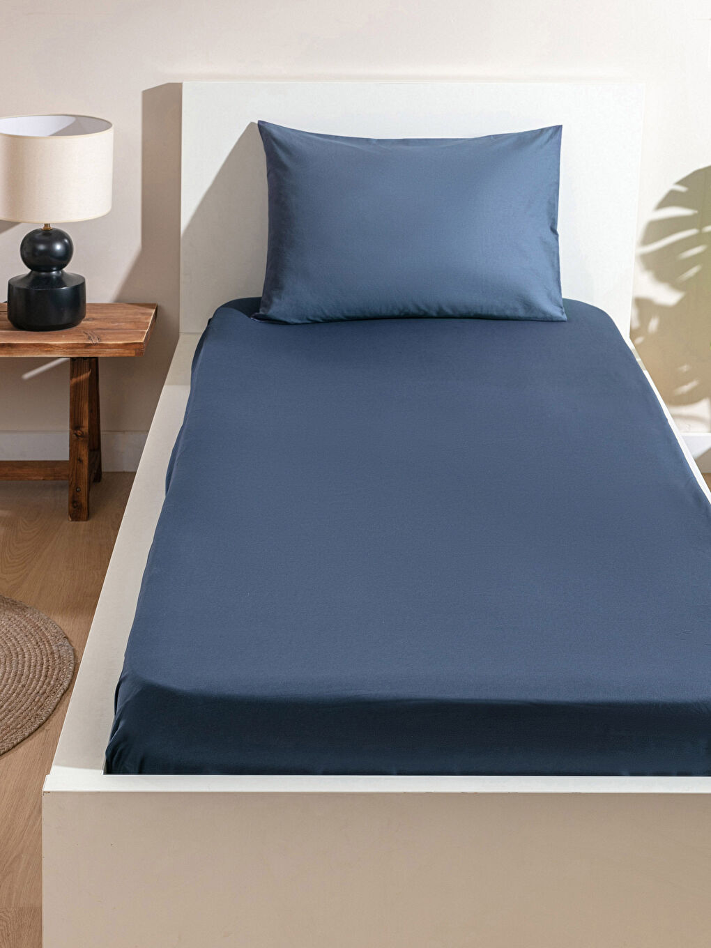 LCW HOME Single Fitted Woven Bed Sheet 100x200x30 cm -S2FR16Z8-HGJ