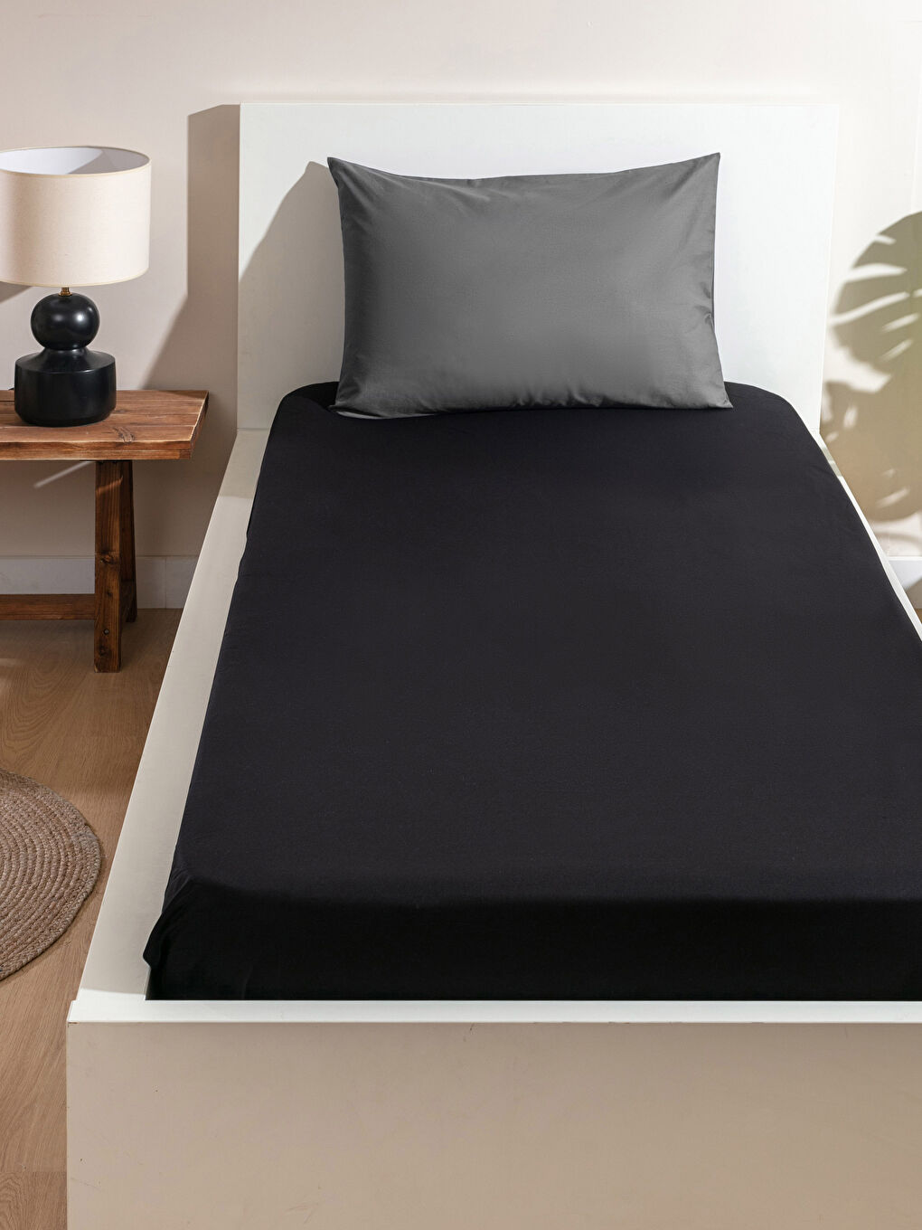 Single Fitted Woven Bed Sheet 100x200x30 cm