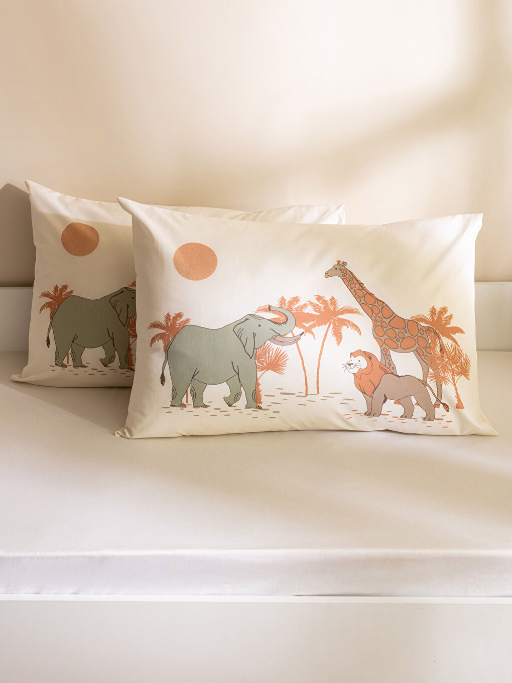 Taie d'oreiller en coton imprimé pour enfant Lot de 2 50x70 cm-1