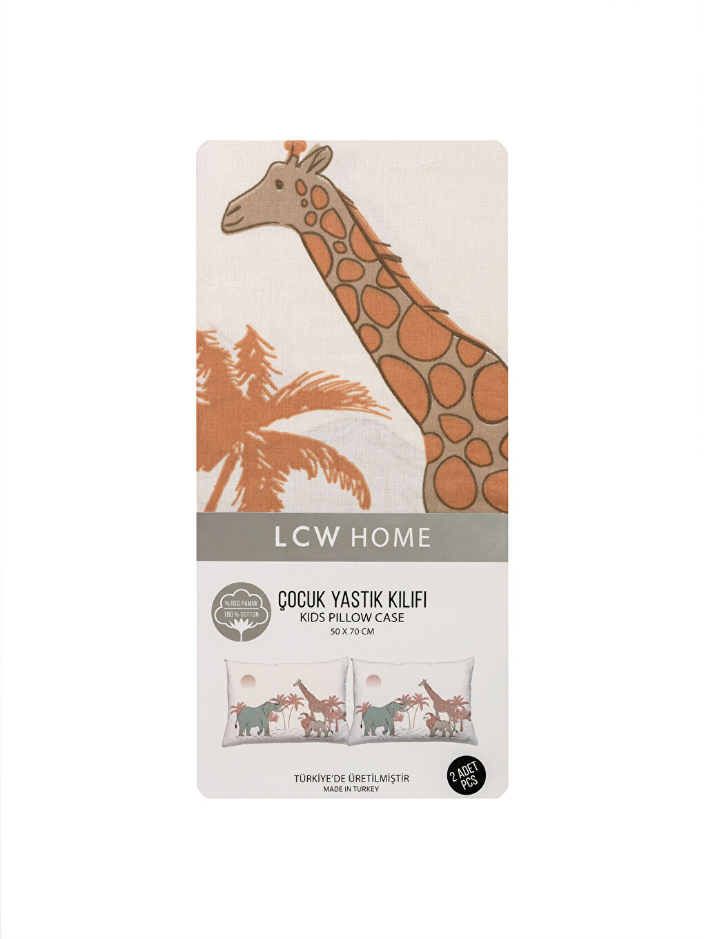 Taie d'oreiller en coton imprimé pour enfant Lot de 2 50x70 cm-3