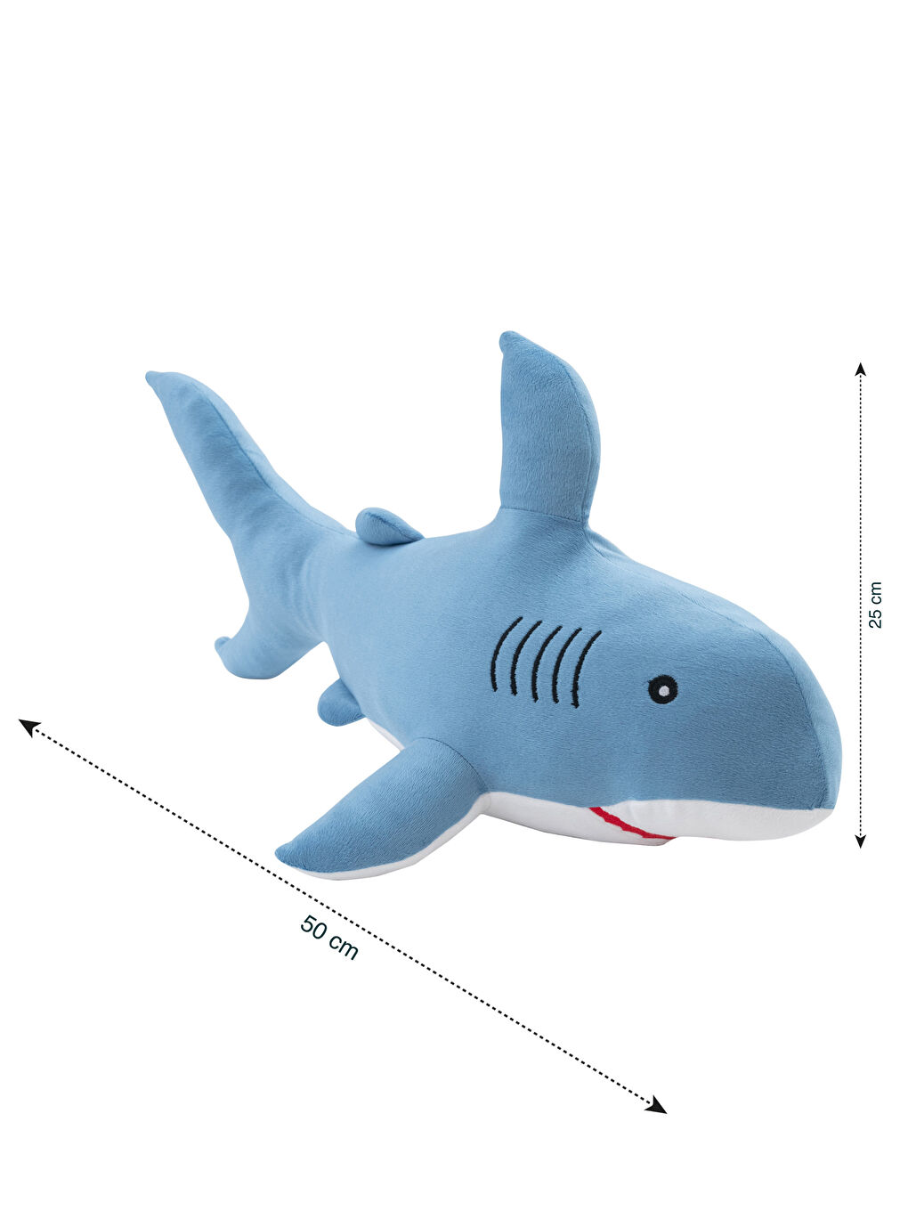 LCW HOME Plush Stuffed Shark Baby Throw Pillow 50 CM -S2FU66Z1-RA3