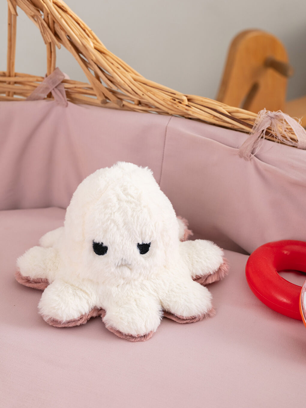 Plush Embroidered Stuffed Baby Octopus Pillow 15 Cm-1