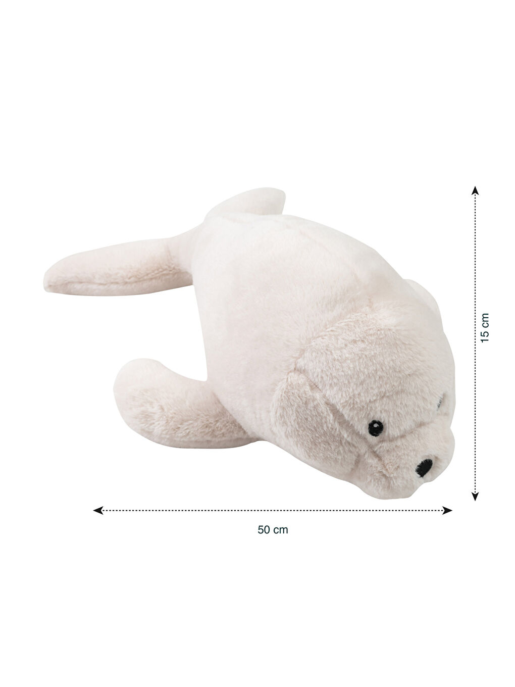 Plush Stuffed Baby Seal Throw Pillow 50 Cm-2
