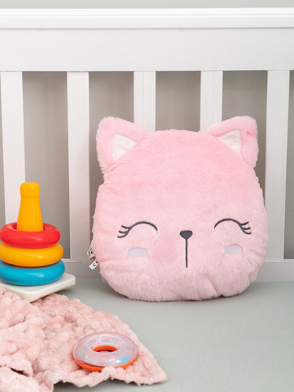 Stuffed Plush Cat Baby Throw Pillow 35x45 Cm