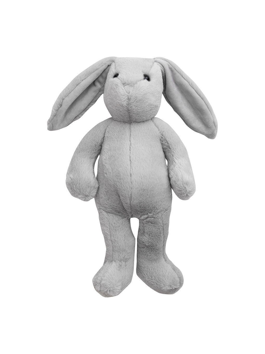 Gri Pelüş Dolgulu Tavşan Bebek Kırlent 50 cm-3