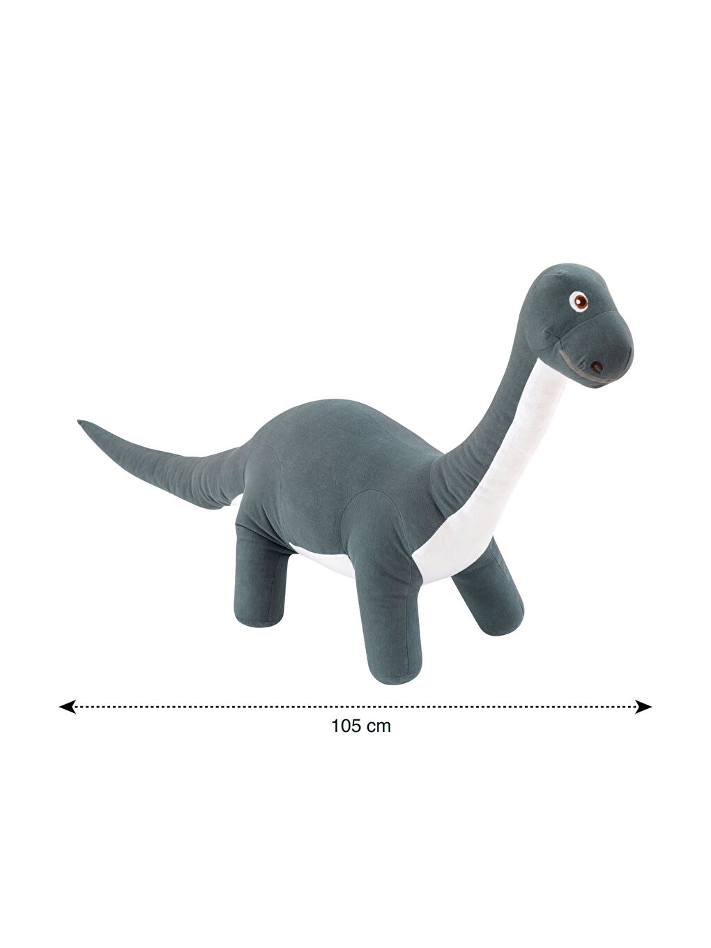 Yeşil Dinozor Figürlü Bebek Kırlent 105 cm-2