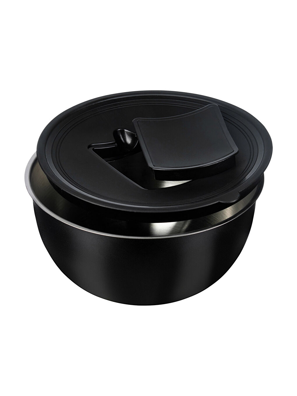 Siyah Düz Çelik Karıştırma Kabı 24 cm-4