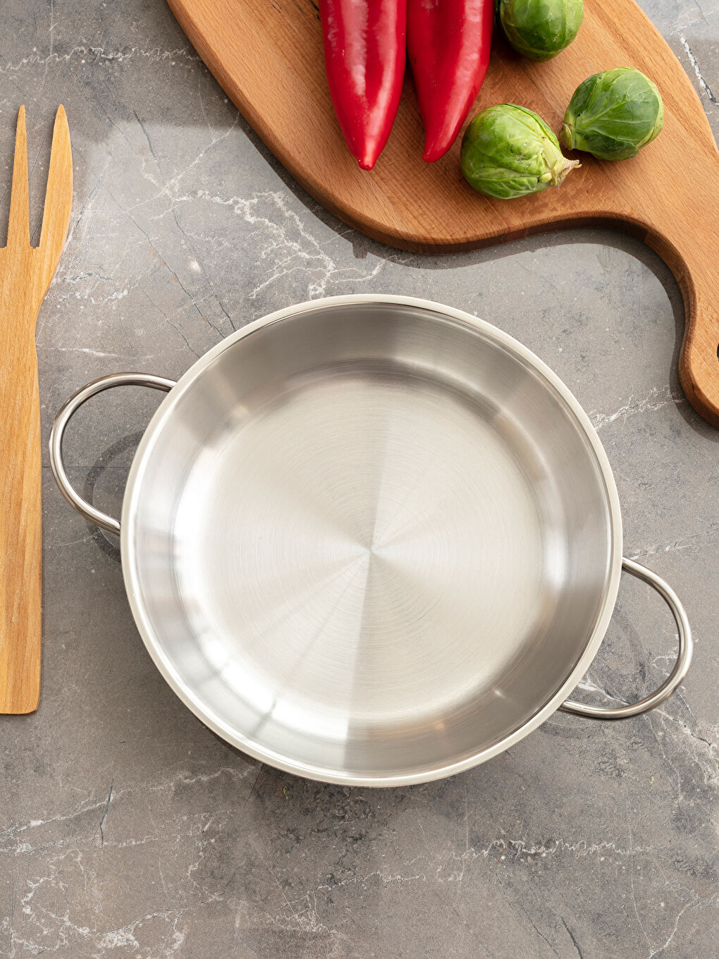LCW HOME Ravni Čelični Tiganj 20 cm -S2G186Z8-MWY