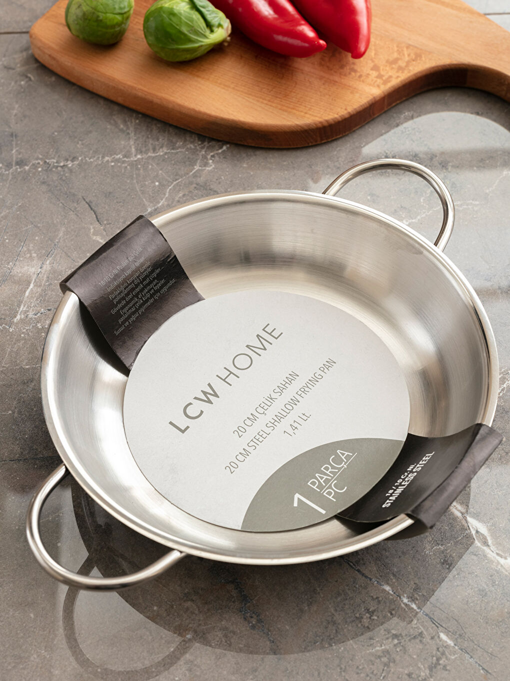 LCW HOME Ravni Čelični Tiganj 20 cm -S2G186Z8-MWY