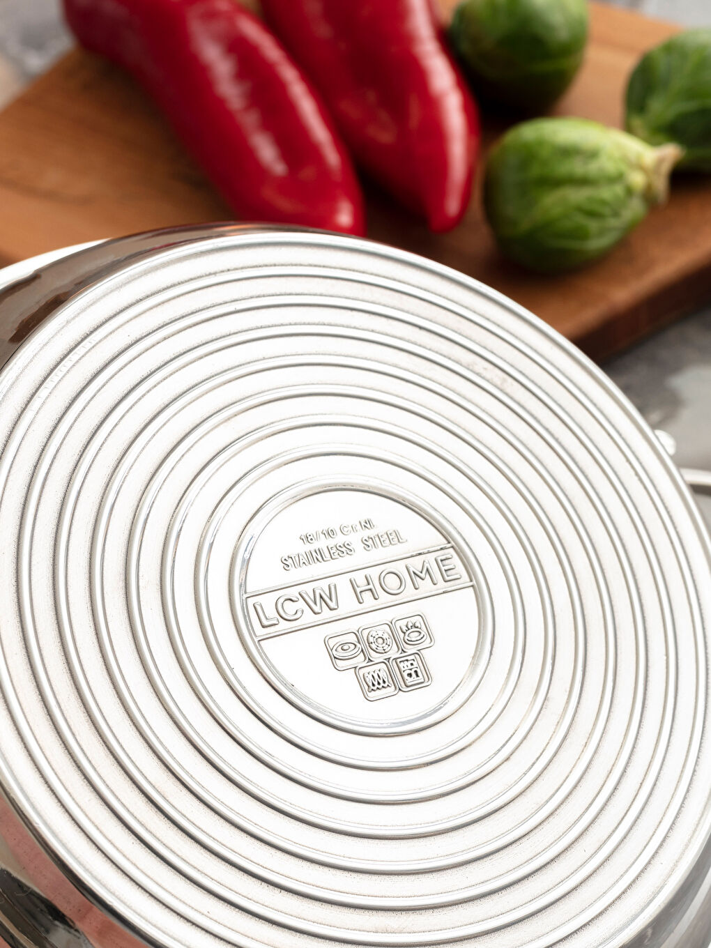 Metalik Düz Çelik Tava 18 cm-4