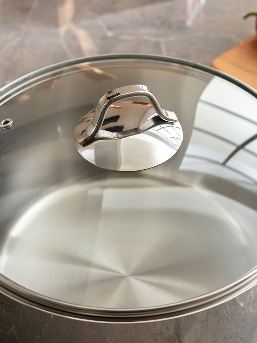 Metalik Düz Çelik Tencere 24 cm-3