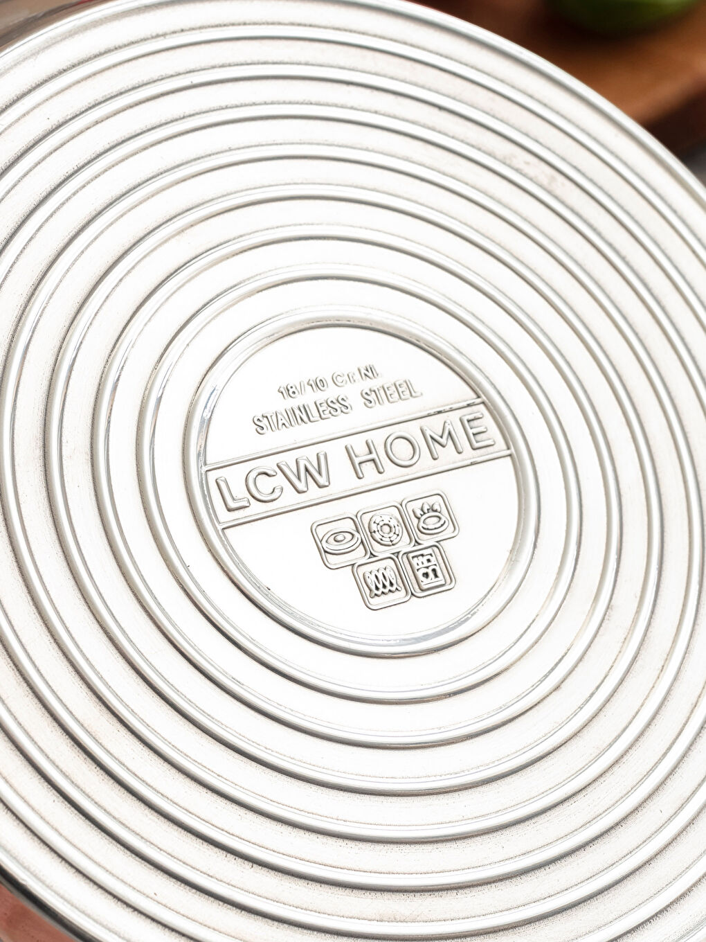 Metalik Düz Çelik Tencere 24 cm-5