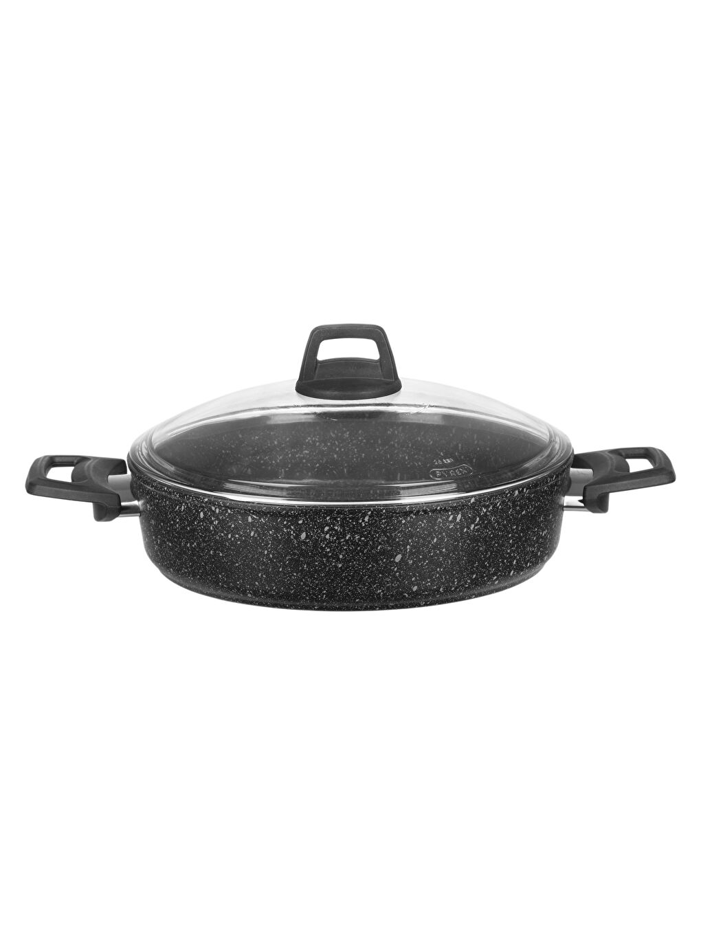 Casserole Profonde en Granit avec Couvercle en Verre 26 Cm-7
