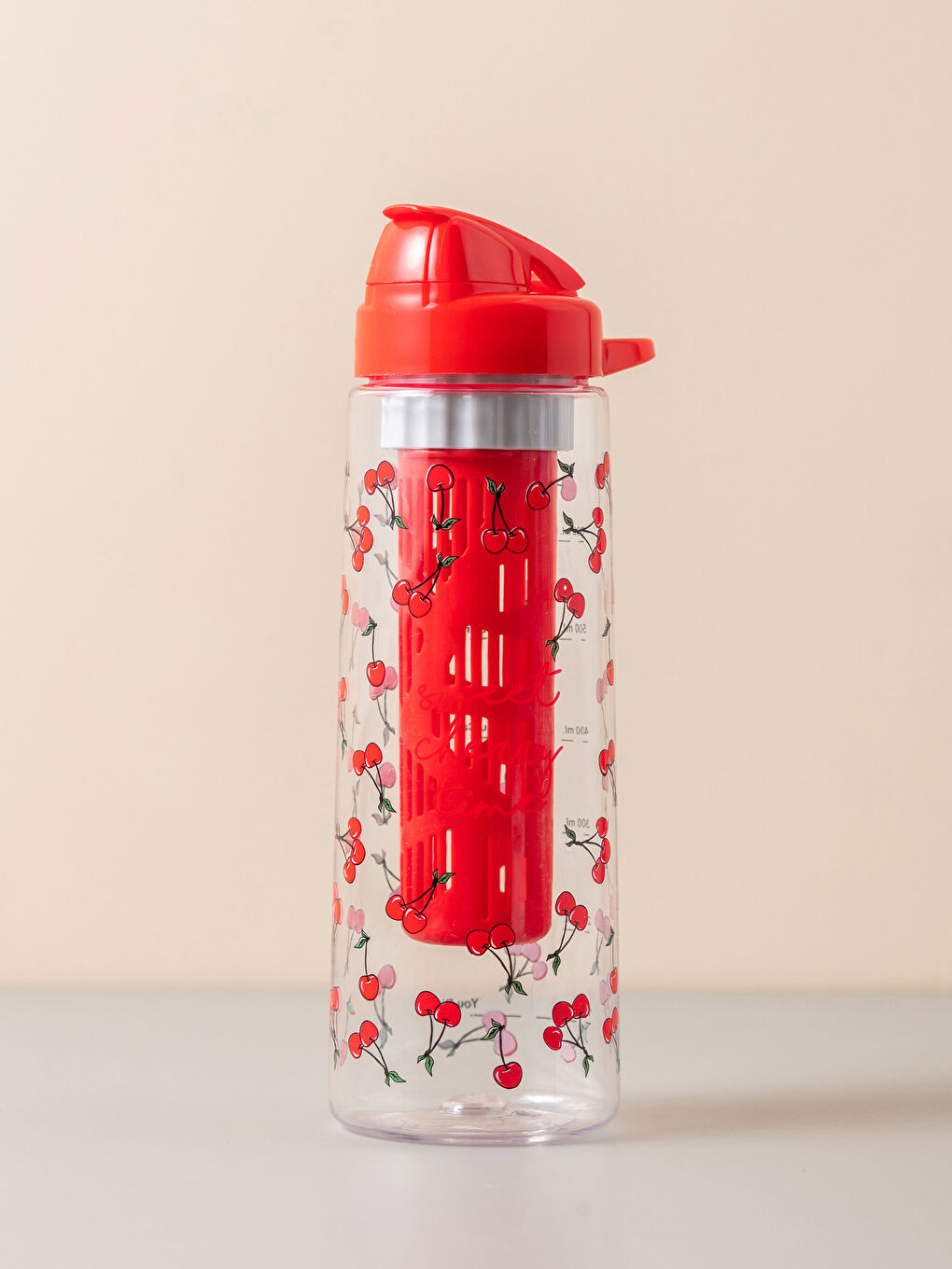 Karışık Kiraz Baskılı Kadın Detoks Matara 730 ml