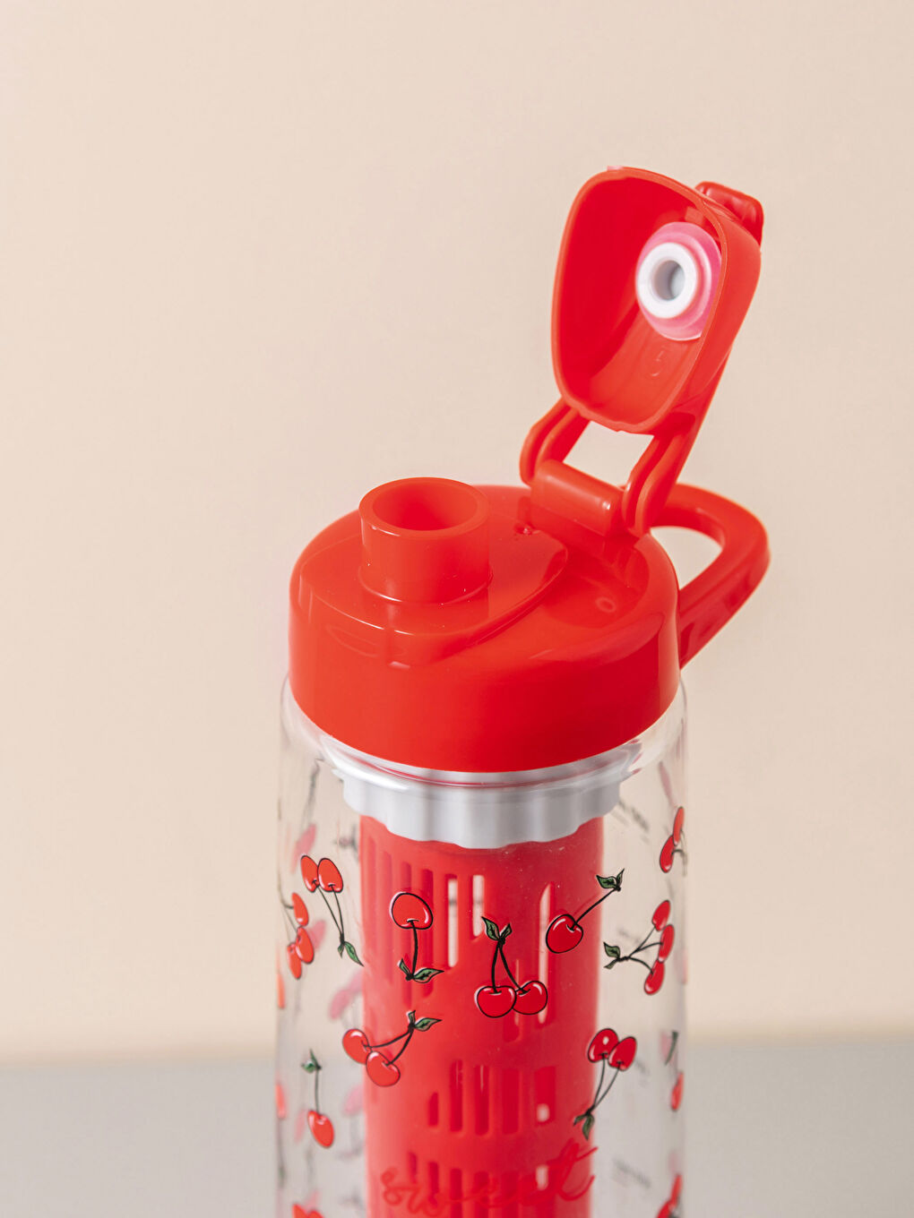 Karışık Kiraz Baskılı Kadın Detoks Matara 730 ml-3