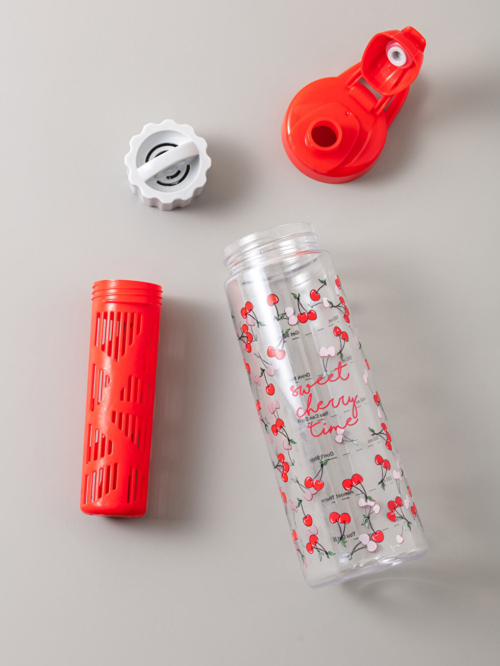 Karışık Kiraz Baskılı Kadın Detoks Matara 730 ml-4