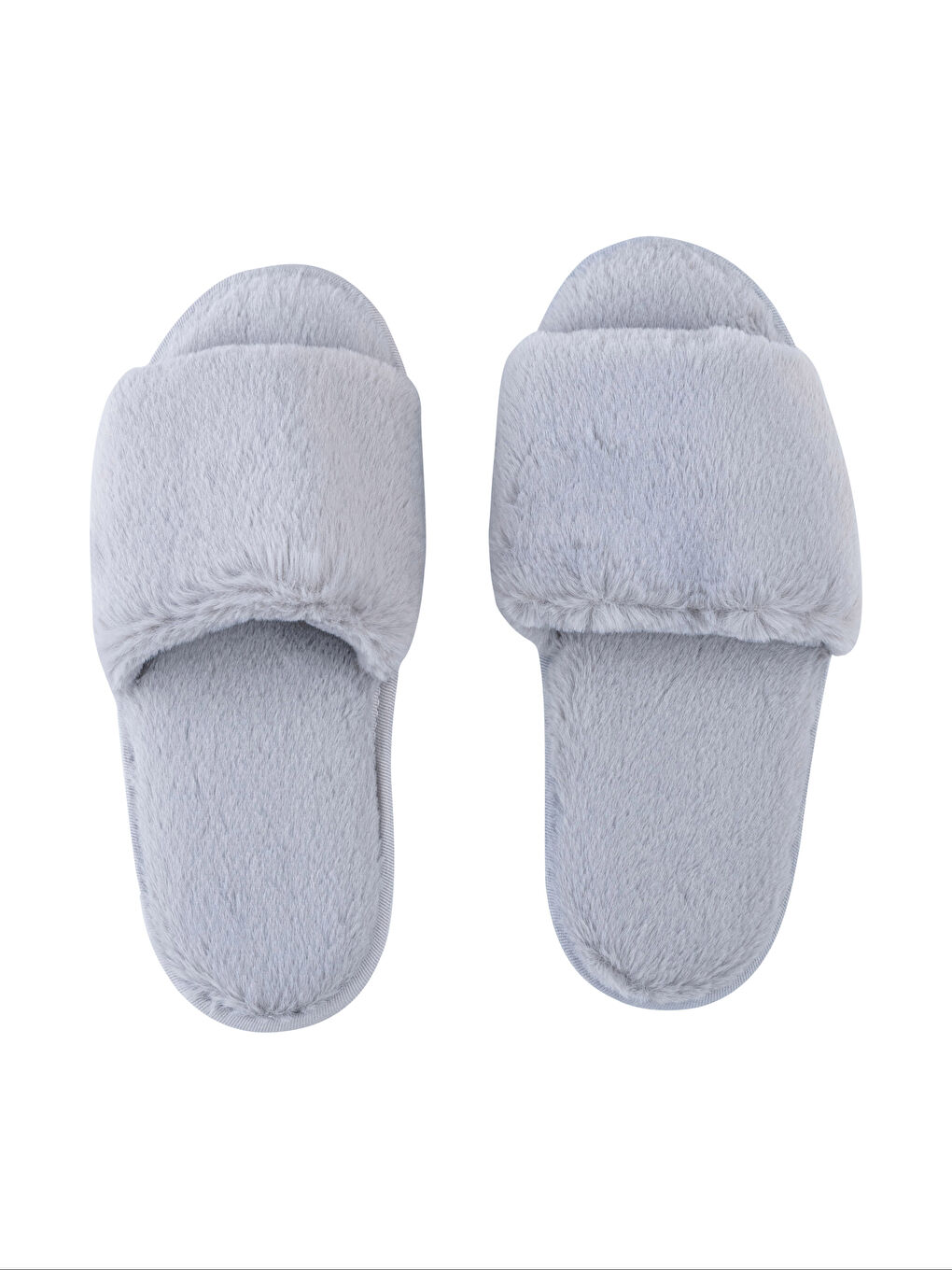 Single Band Plush Women's House Slippers-4