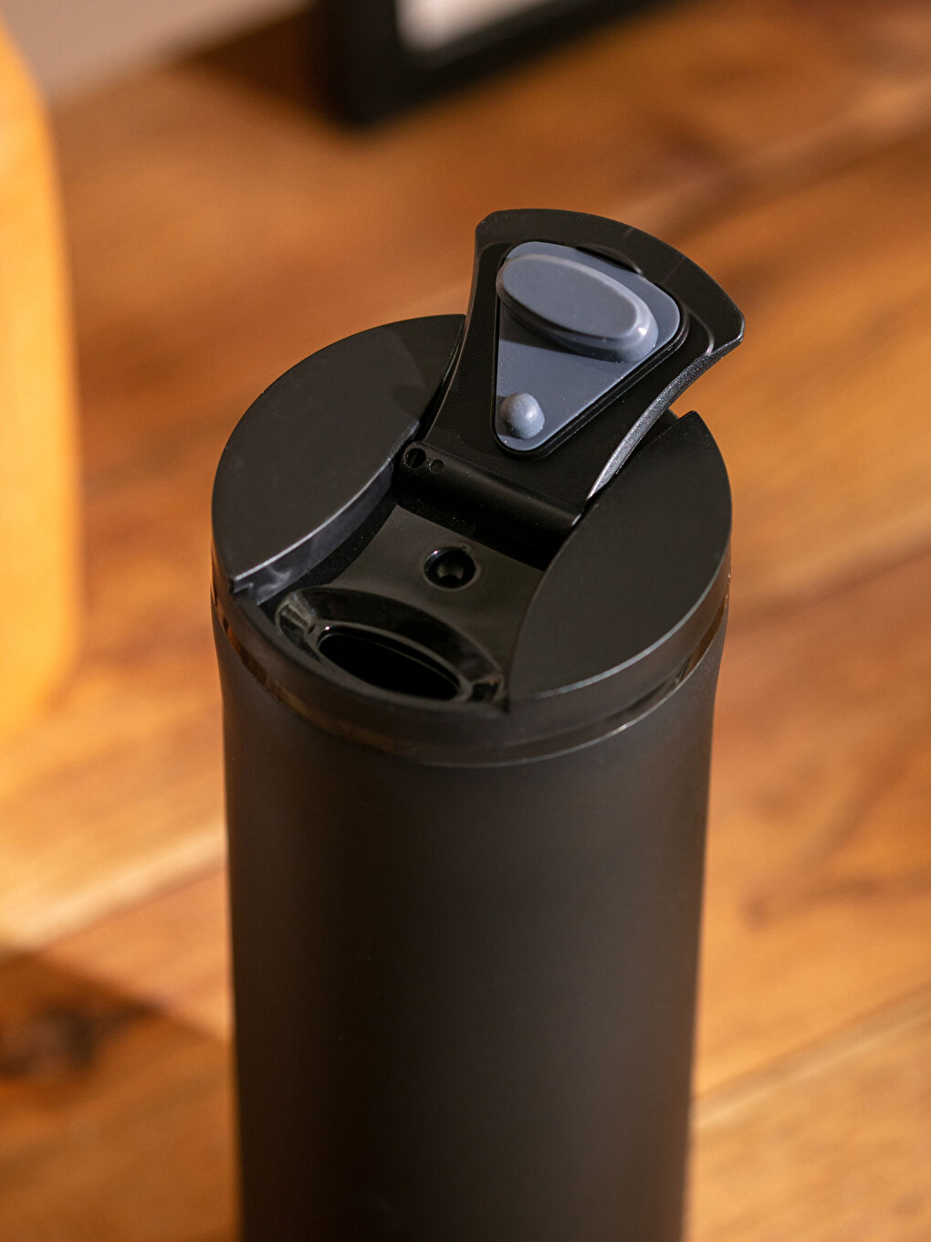 Siyah Düz Çelik Termos 400 ml-1