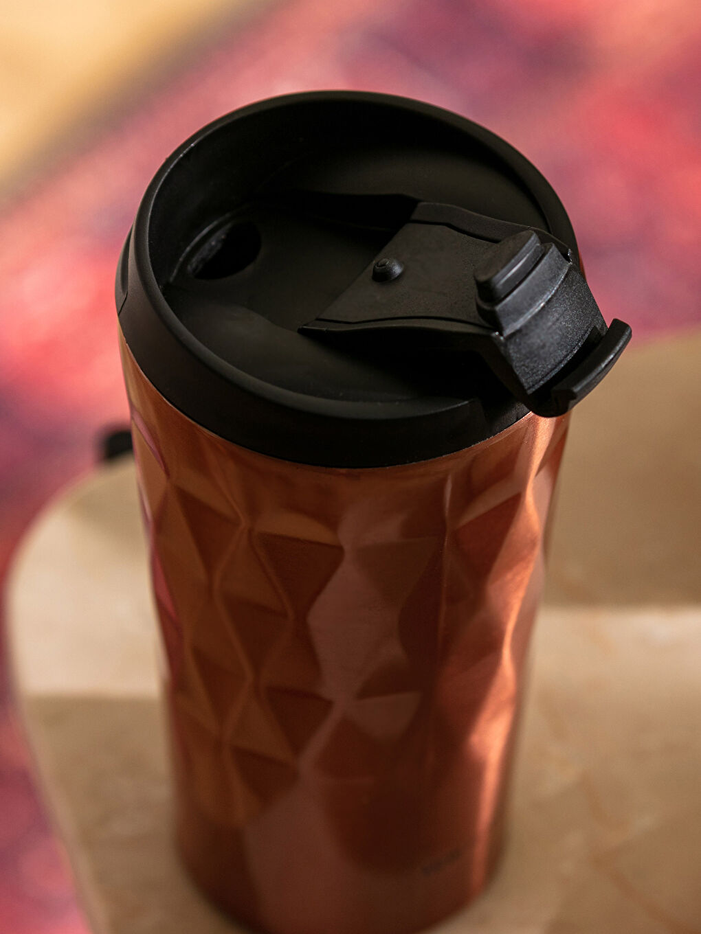 Bej Düz Çelik Termos 350 ml-2