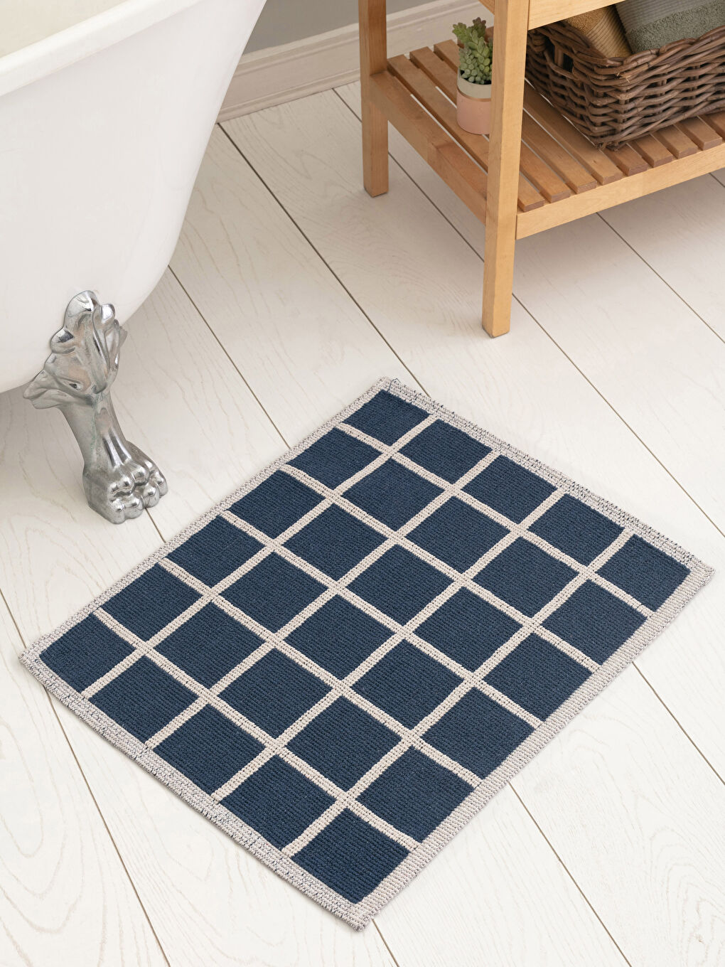 Geometric Patterned Bath Mat 50x60 Cm