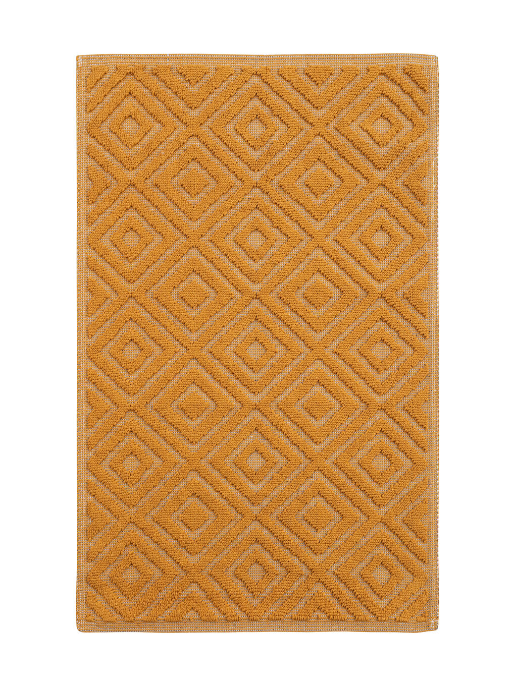 سجادة حمام قطنية بنمط هندسي 60x100 سم-4