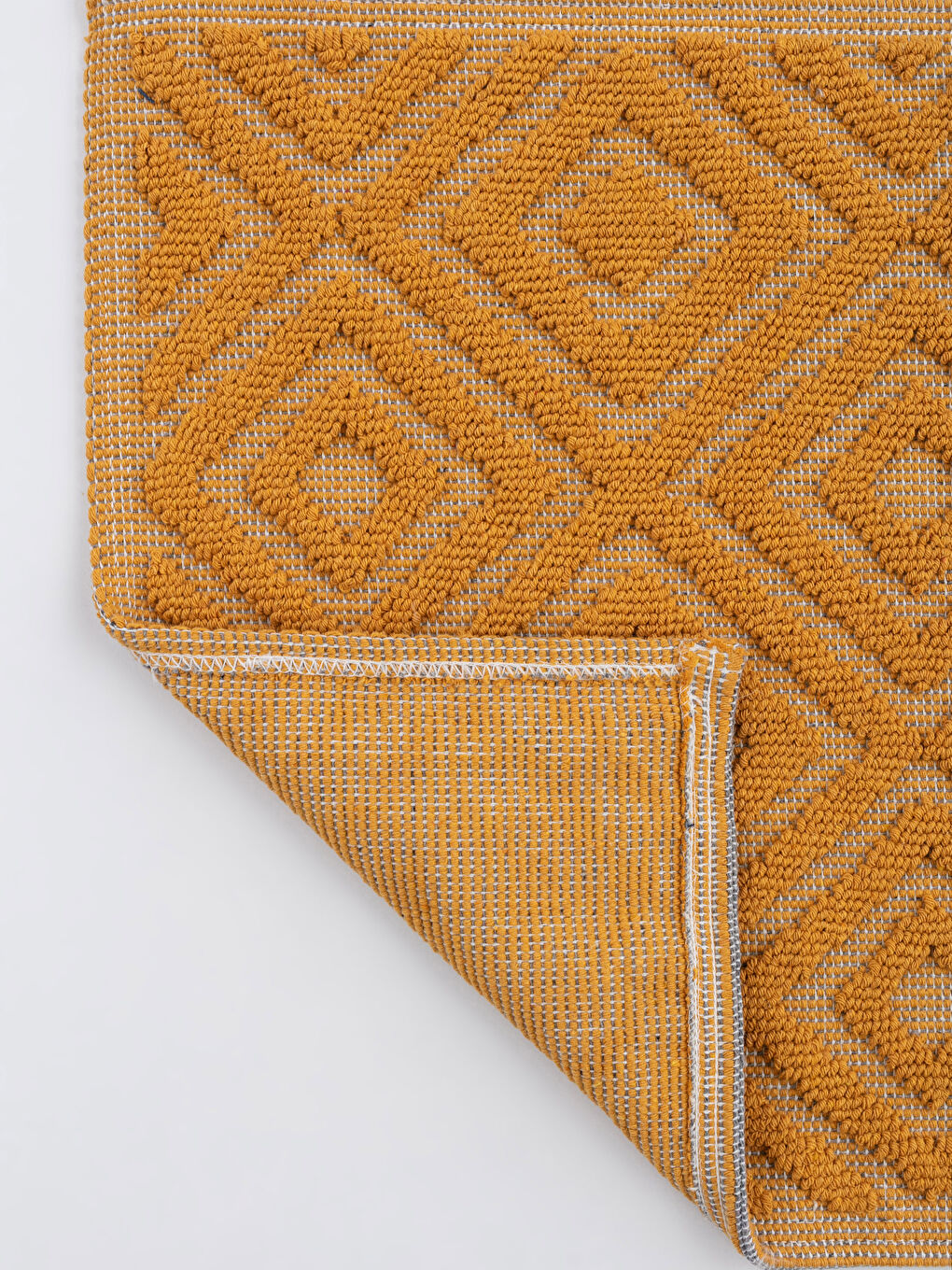 Cotton Geometric Patterned Bath Mat 50x60 Cm-2