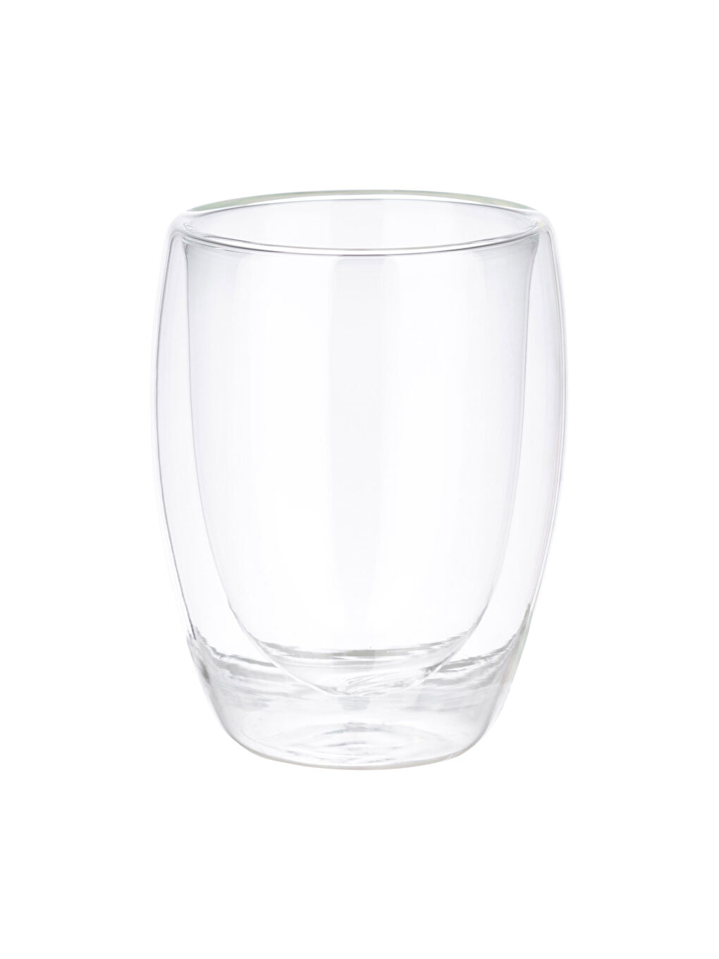 Renksiz Çift Cidarlı Cam Kupa Bardak 350 ml-3