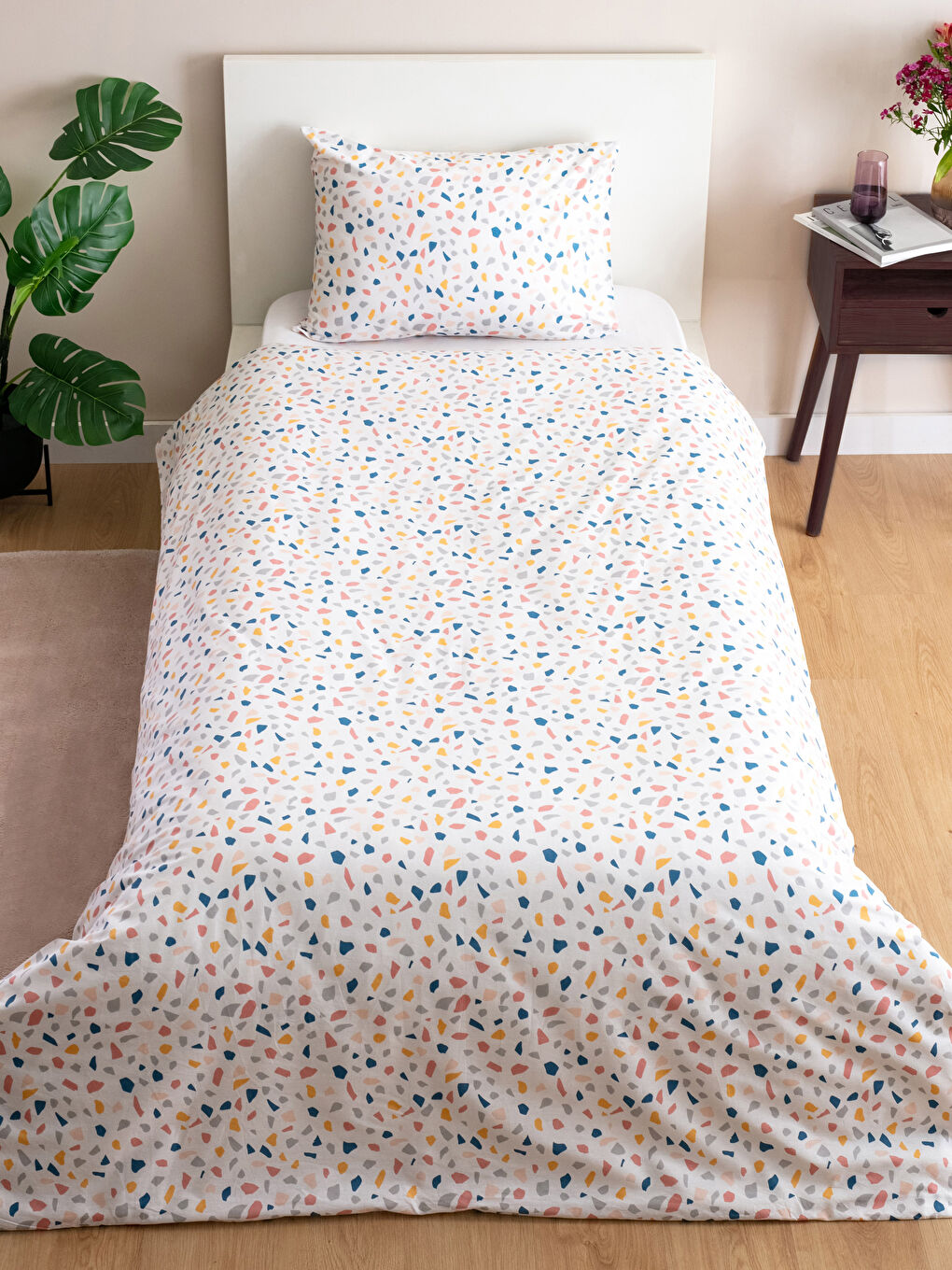 Patterned Single Bed Duvet Cover Set-1