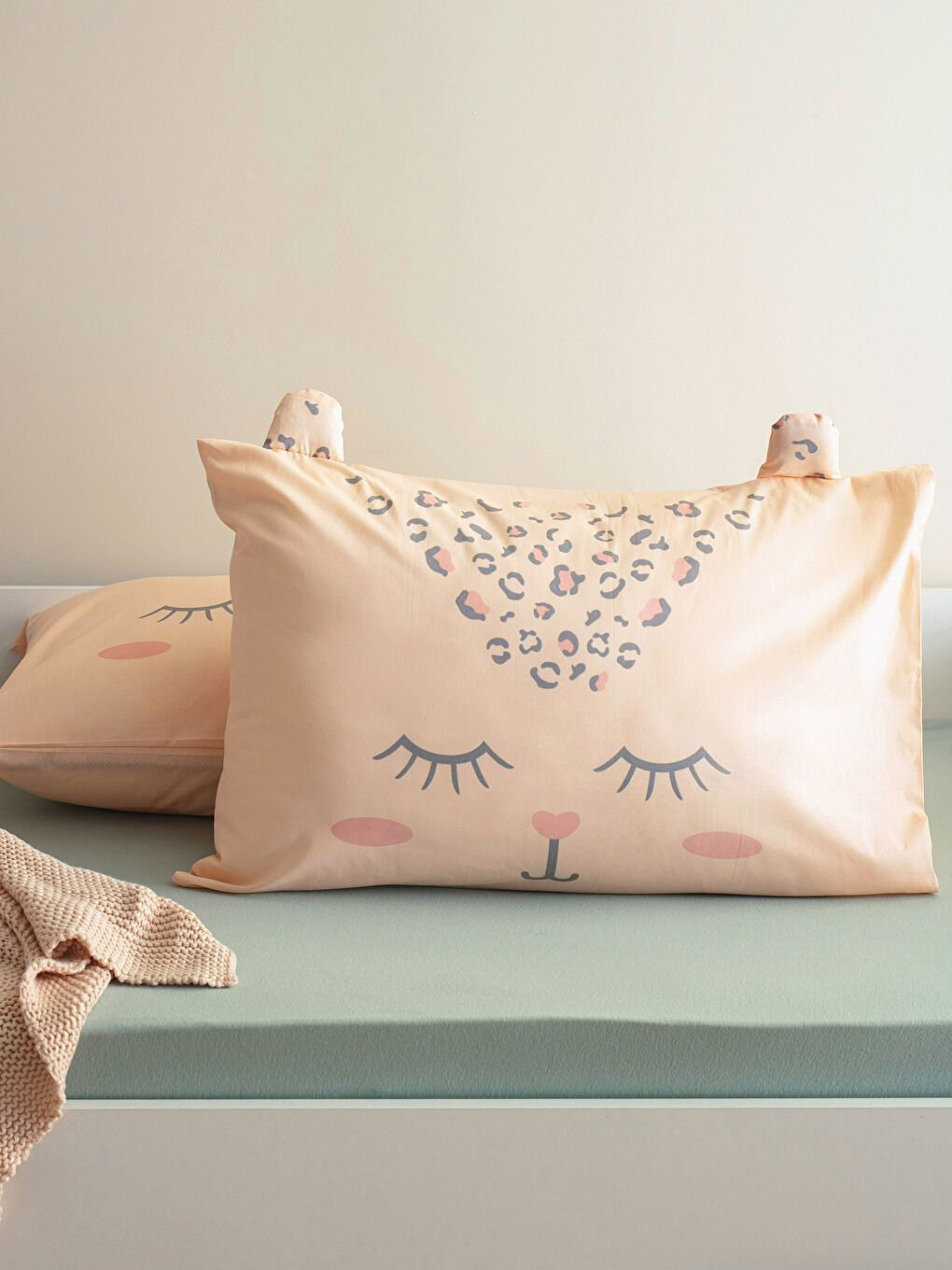 Taie d'oreiller en coton imprimé pour enfant Lot de 2 50x70 cm-1