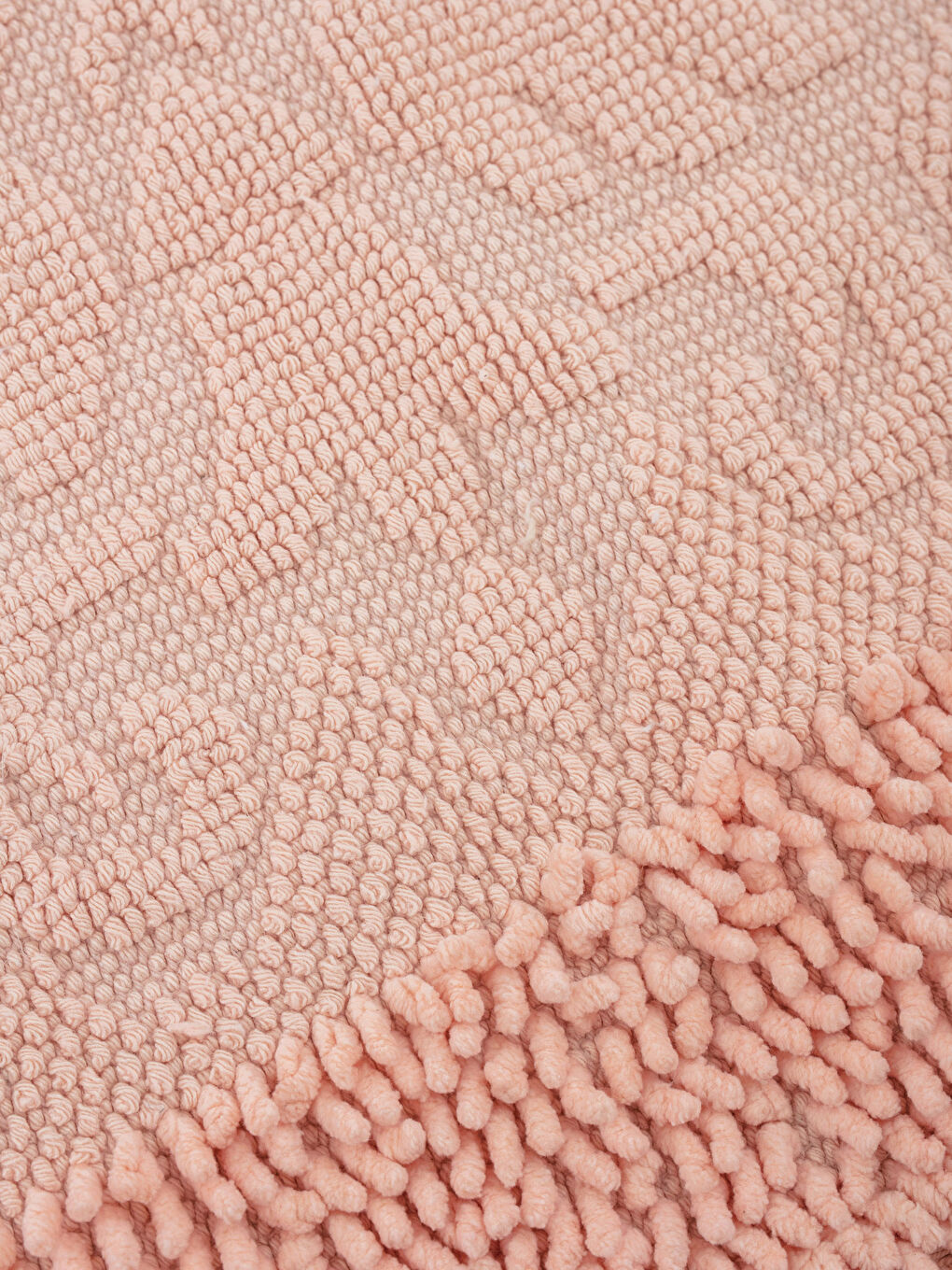 Pembe Pamuklu Desenli Banyo Paspası 2'li-1