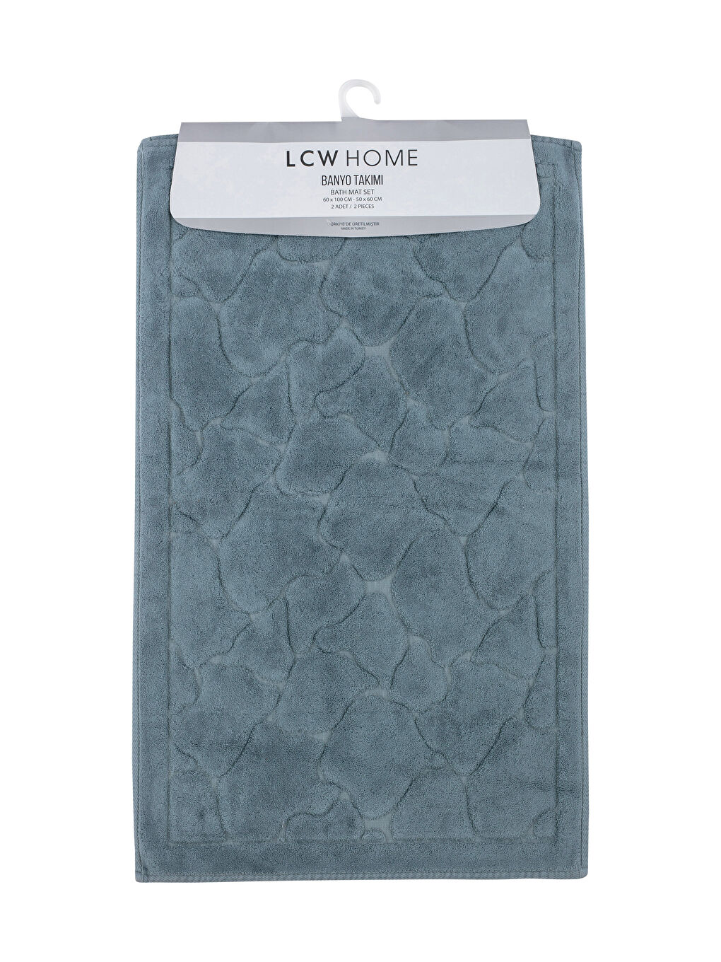 Tapis de Bain Imprimé en Coton Lot de 2-3