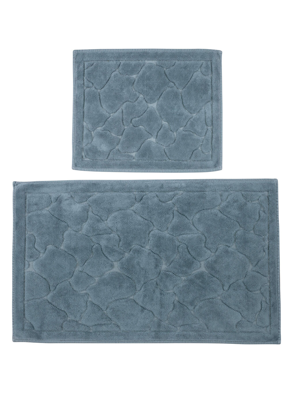 Tapis de Bain Imprimé en Coton Lot de 2-4