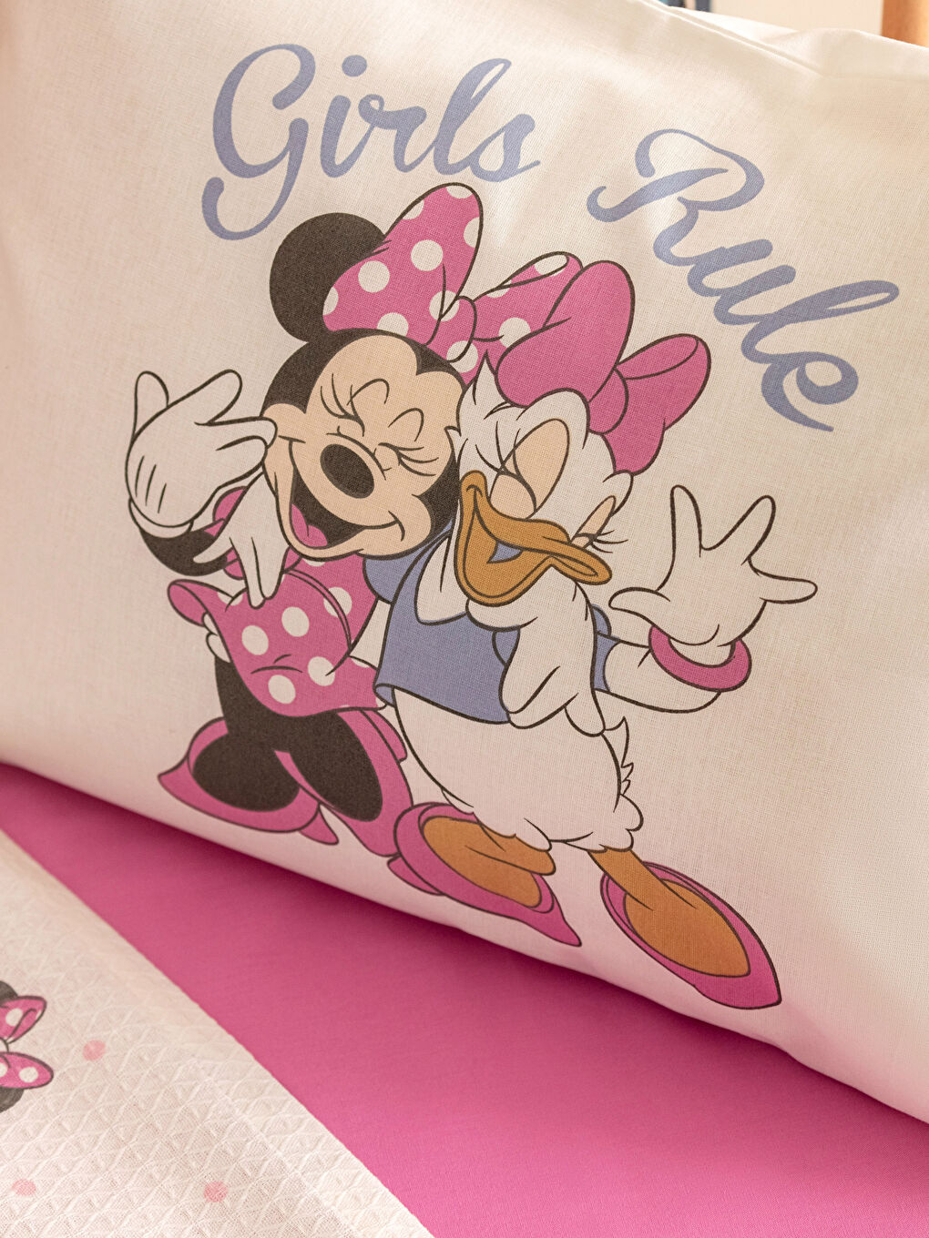 Karışık Minnie Mouse Baskılı Pamuklu Bebek Pike Takımı-3