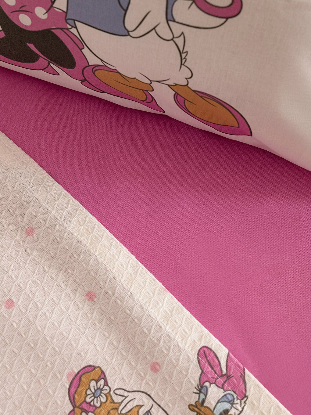 Karışık Minnie Mouse Baskılı Pamuklu Bebek Pike Takımı-4