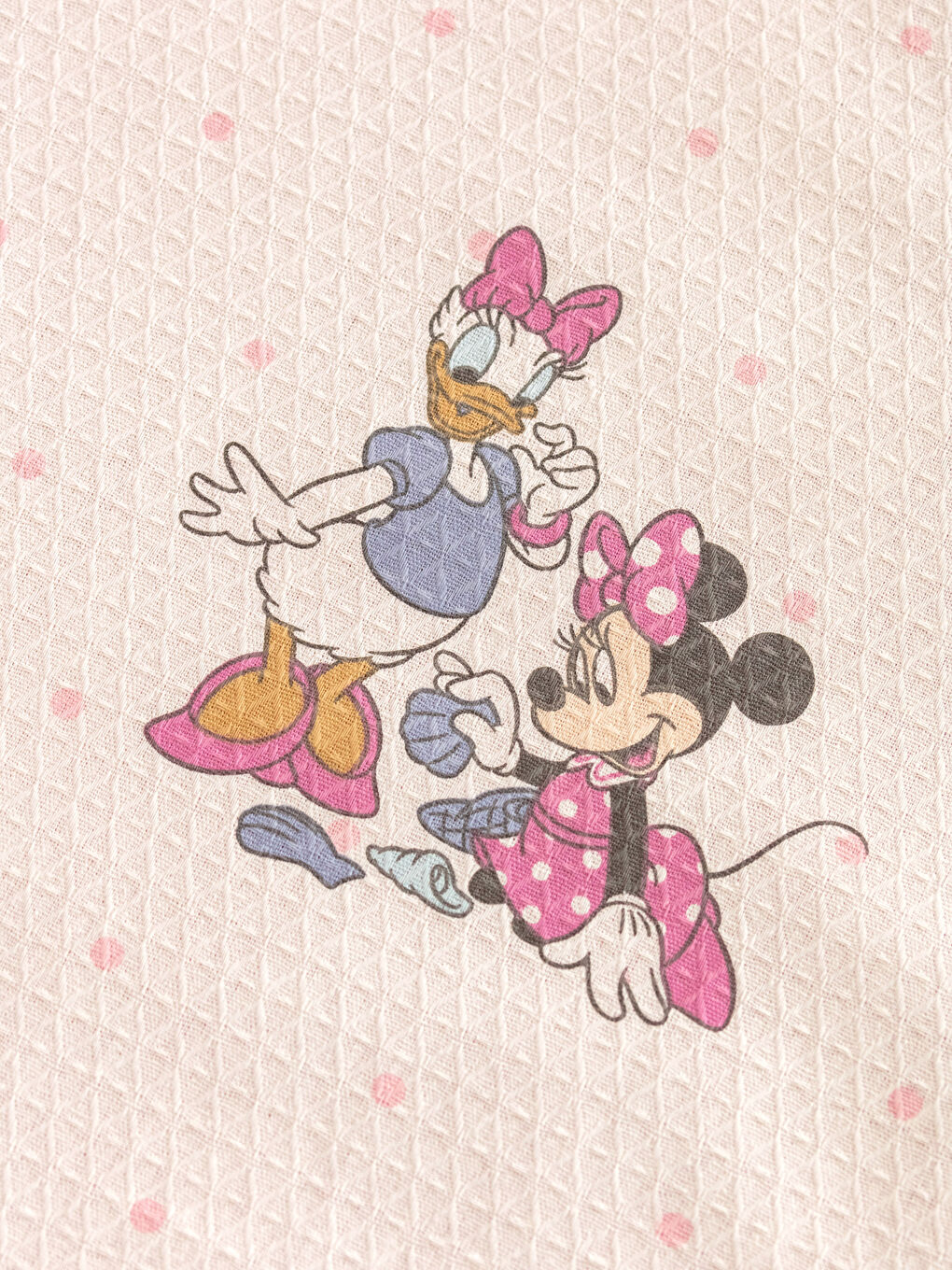 Karışık Minnie Mouse Baskılı Pamuklu Bebek Pike Takımı-5