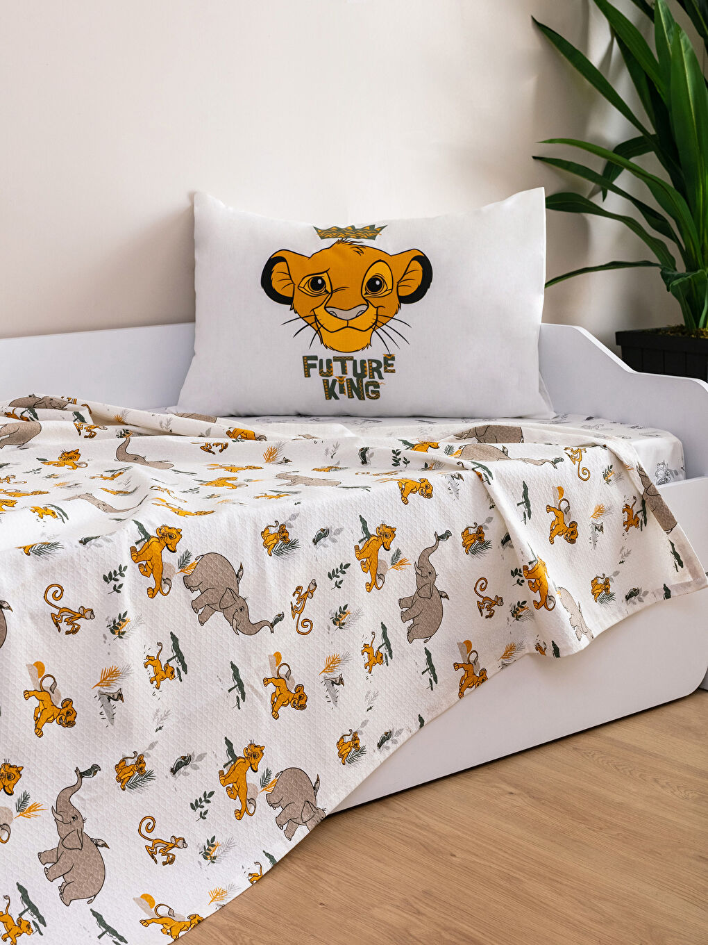 Karışık Lion King Lisanslı Pamuklu Çocuk Pike Takımı