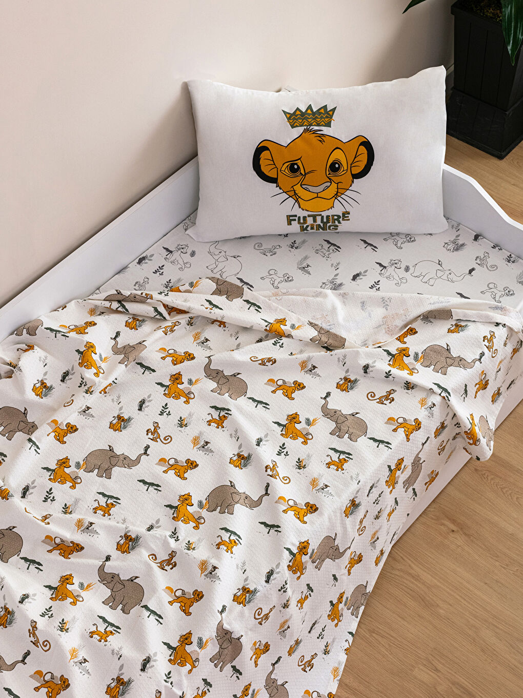 Karışık Lion King Lisanslı Pamuklu Çocuk Pike Takımı-1