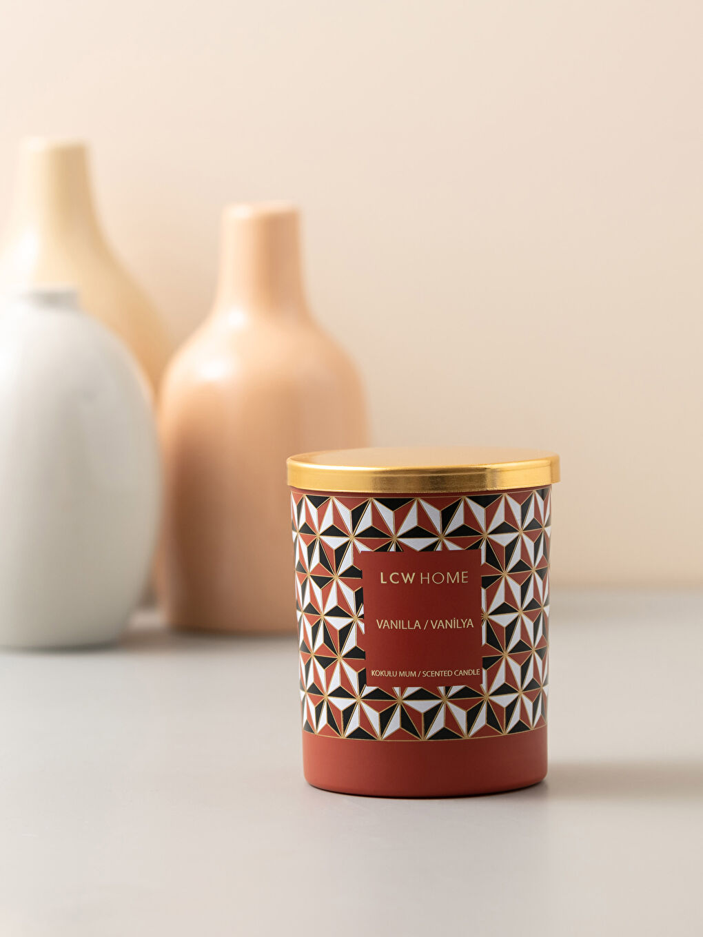 Turuncu Vanilya Kokulu Dekoratif Mum 190 g-3