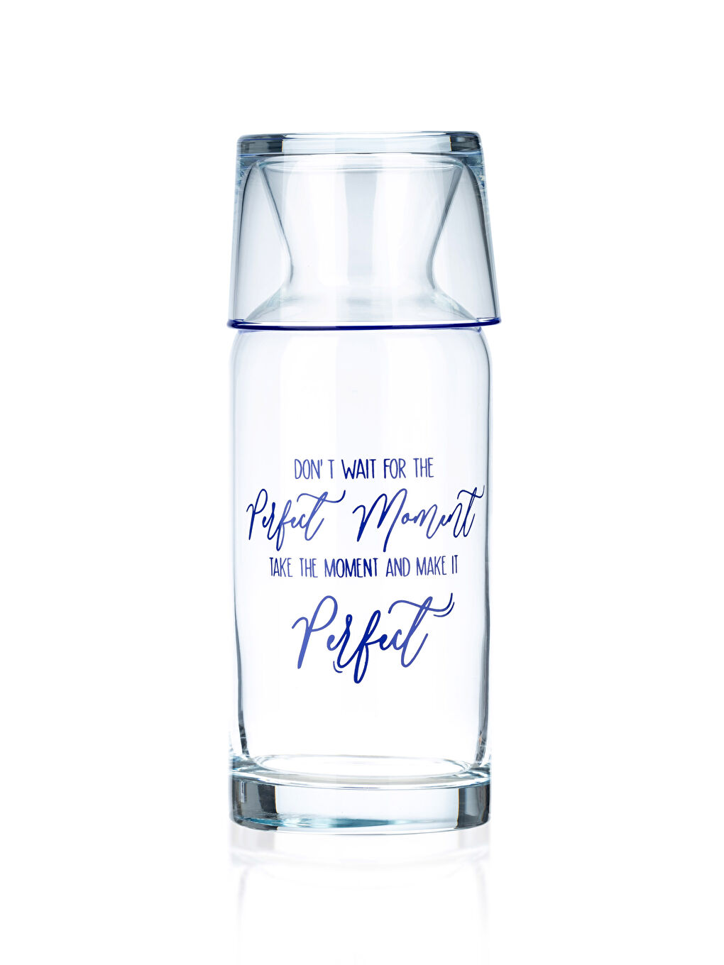 Glass Carafe Pitcher with Letter Printed Glass Lid 700 Ml-4