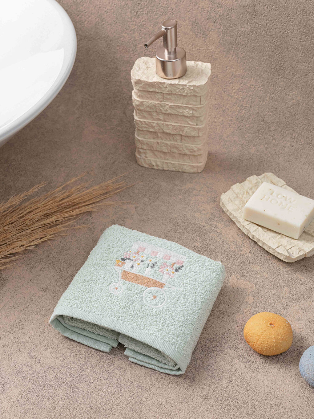 فوطة يد قطن مطرزة 30x50 سم