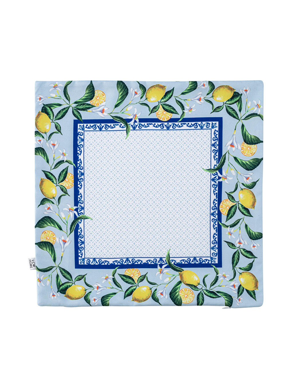Karışık Limon Baskılı Kırlent Kılıfı 45x45 cm-4